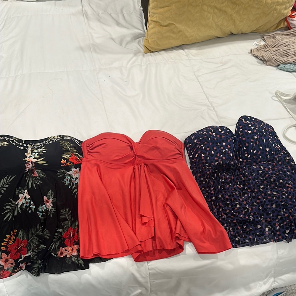 Target Women's Swimwear Set - Black, Red, Blue